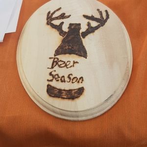 Beer season wood plaque